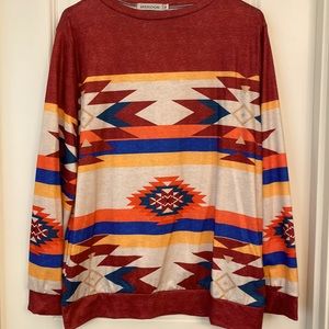Colorful Long Sleeve for Fall! Size M/Large